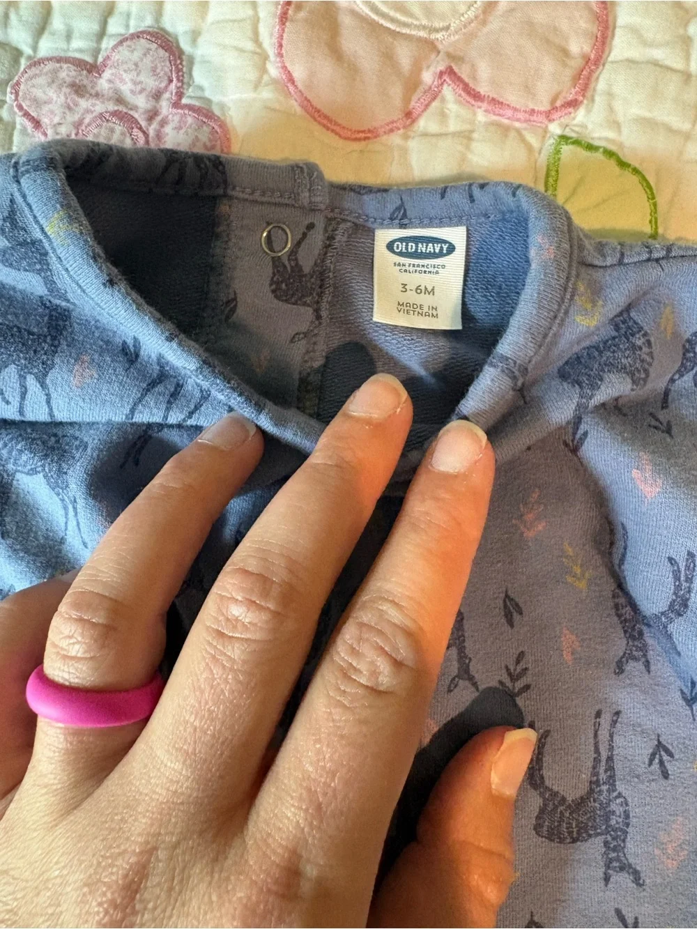 Old Navy Deer Print Set Baby Girl Size 3-6 Months